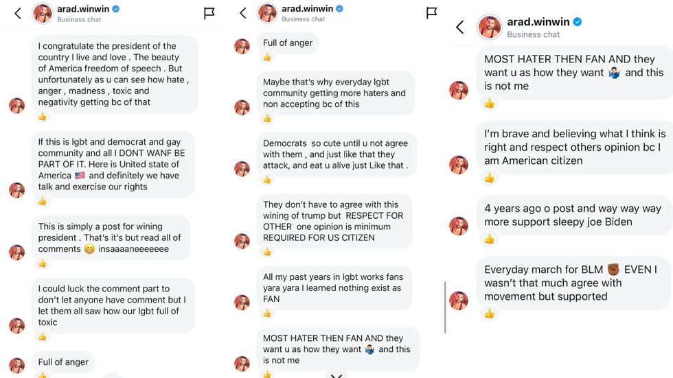 Arad Winwin via Instagram\u200b DMs