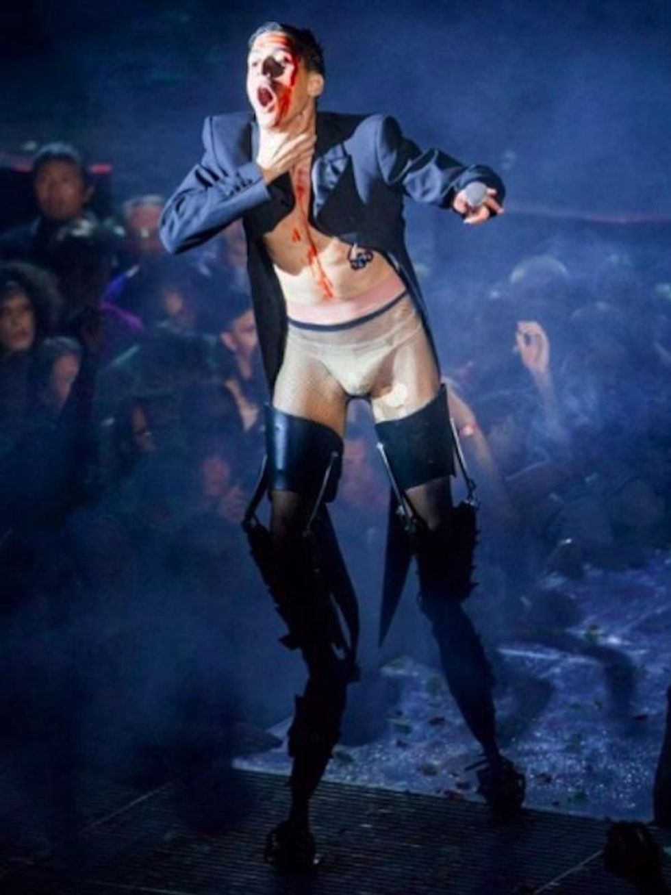 Arca Performing Live in Stilts