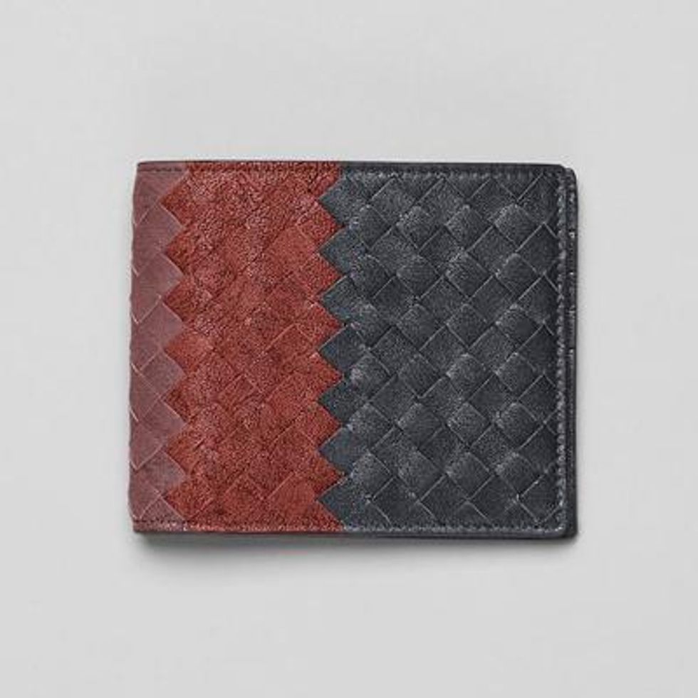 Ardoise Brique Watteau Intrecciato Club Fume Wallet