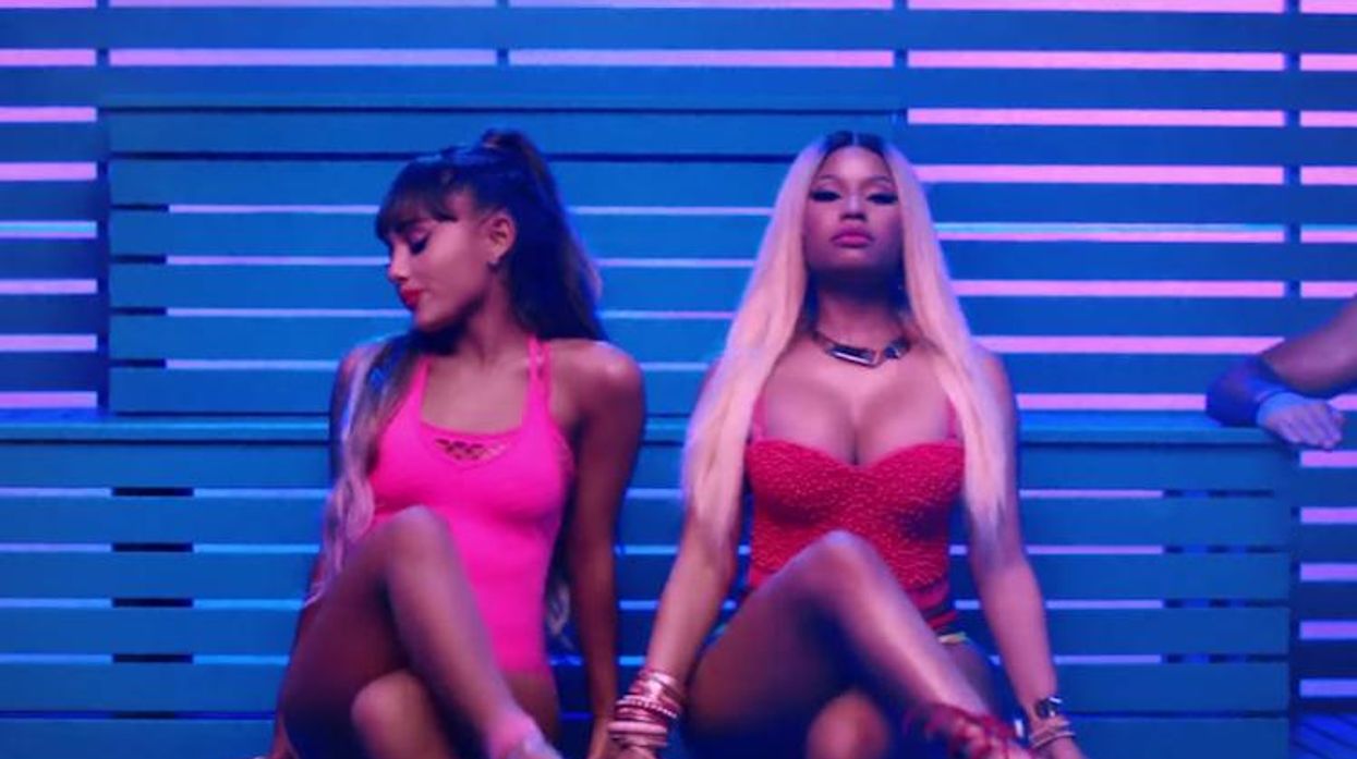 Ariana Grande and Nicki Minaj Get Sweaty in 'Side to Side' | Out.com Ariana Grande and Nicki Minaj Get Sweaty in 'Side to Side' | Out.com