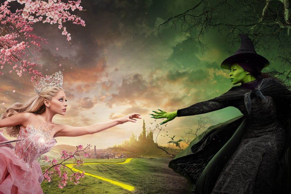 Ariana Grande and Cynthia Erivo in Wicked poster