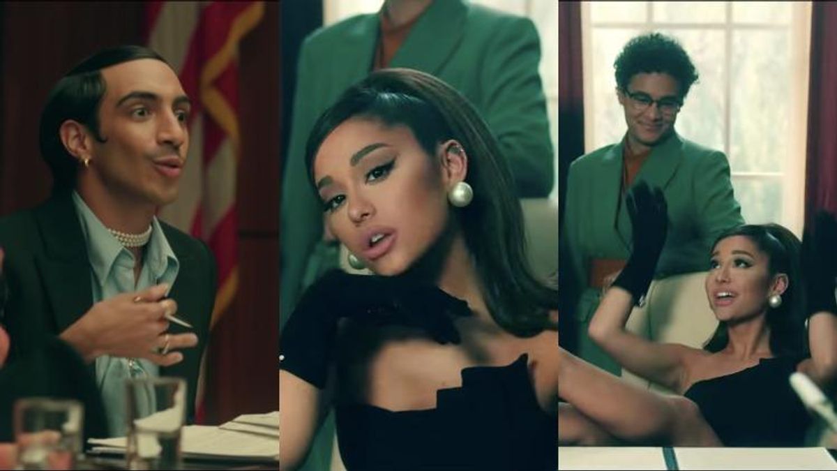 Ariana Grande and queer friends in Promises.