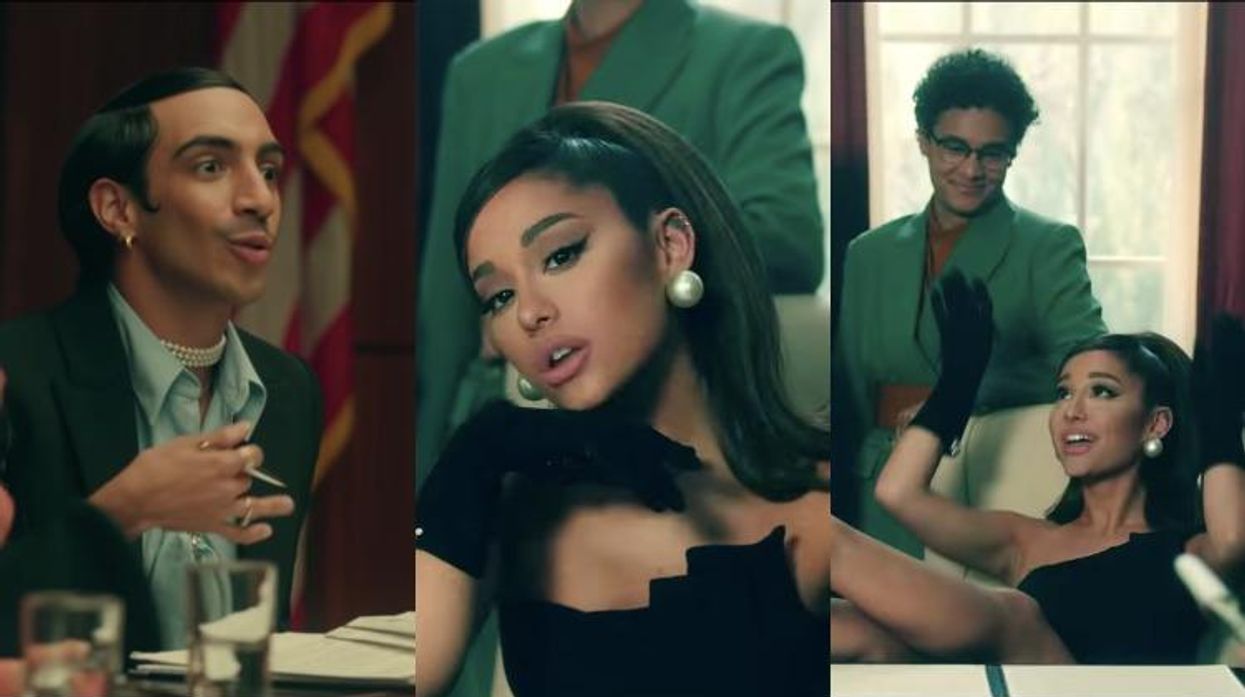 Ariana Grande and queer friends in Promises.