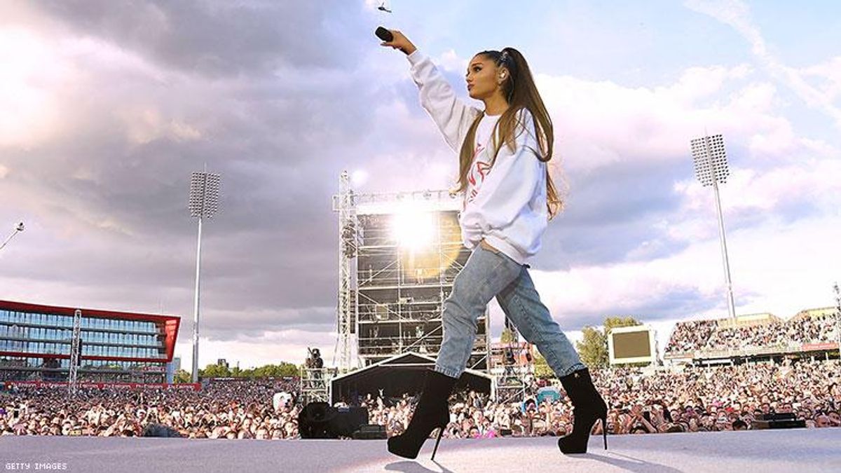 Ariana Grande Honors Bombing Victims at Manchester Pride