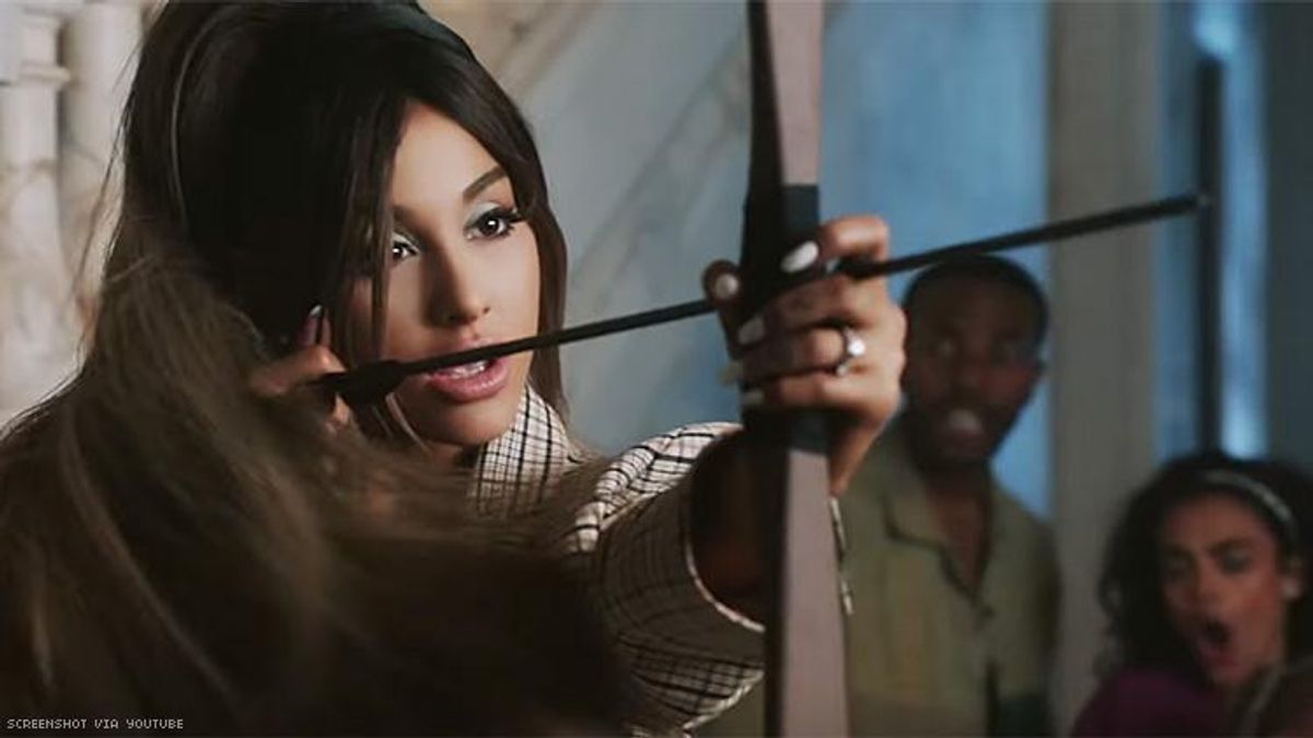 Ariana Grande Shoots a Bow and Arrow in New Music Video