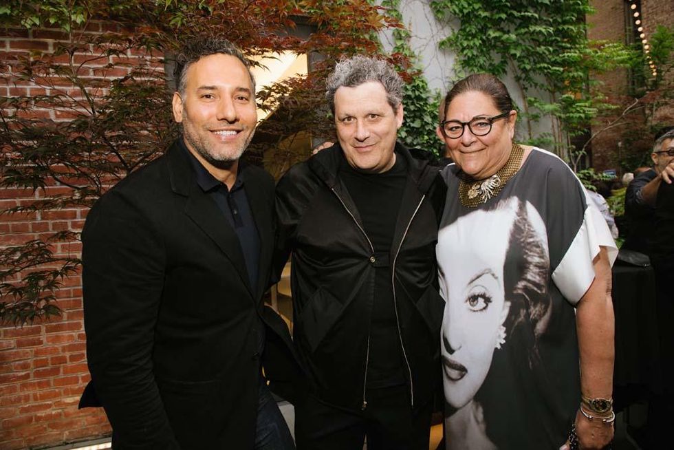 Arnold Germer, Isaac Mizrahi, and Fern Mallis