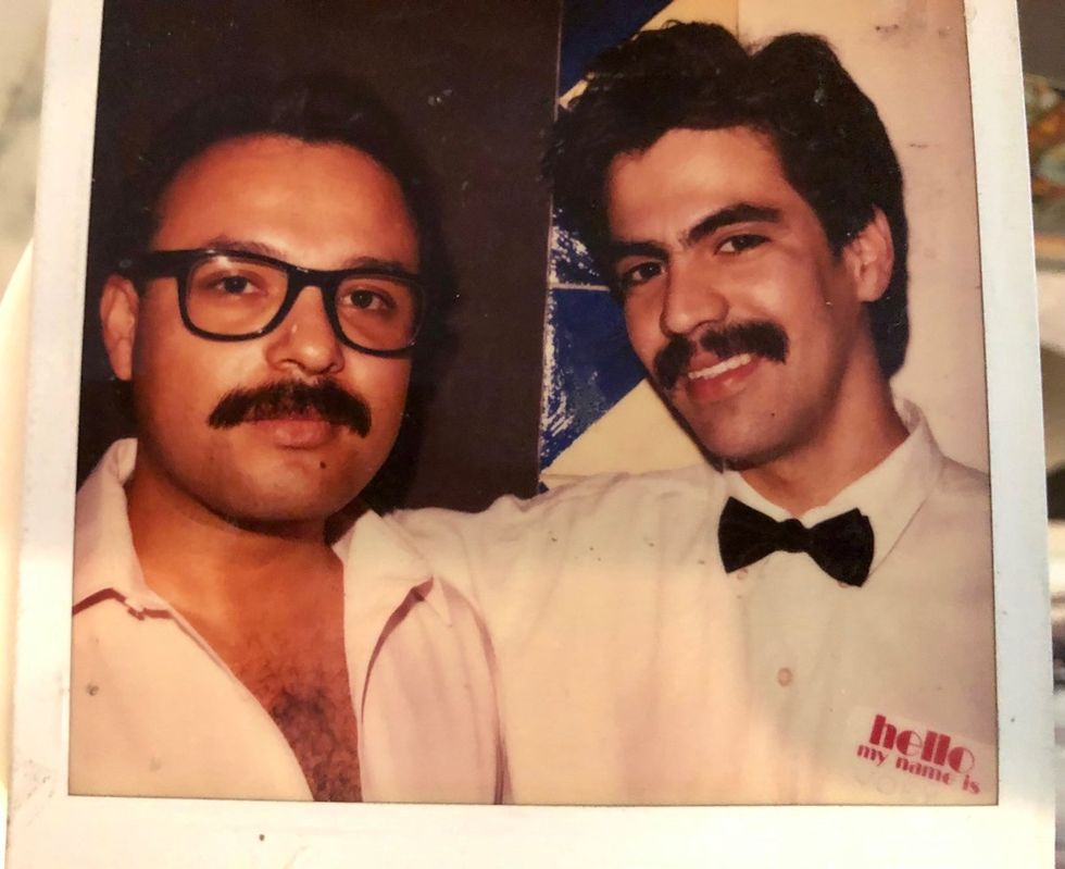 Artists Teddy Sandaval and Joey Terrill in 1981