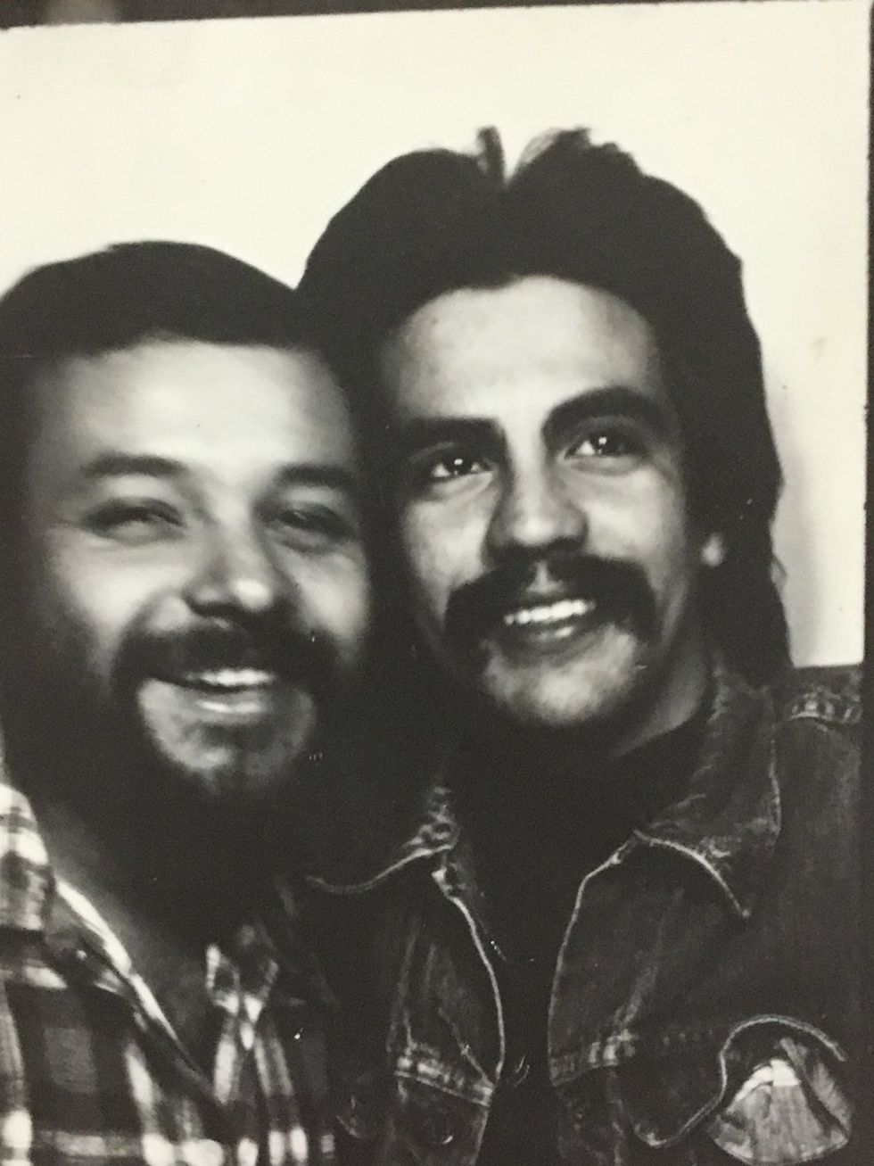 Artists Teddy Sandoval and Joey Terrill in 1977