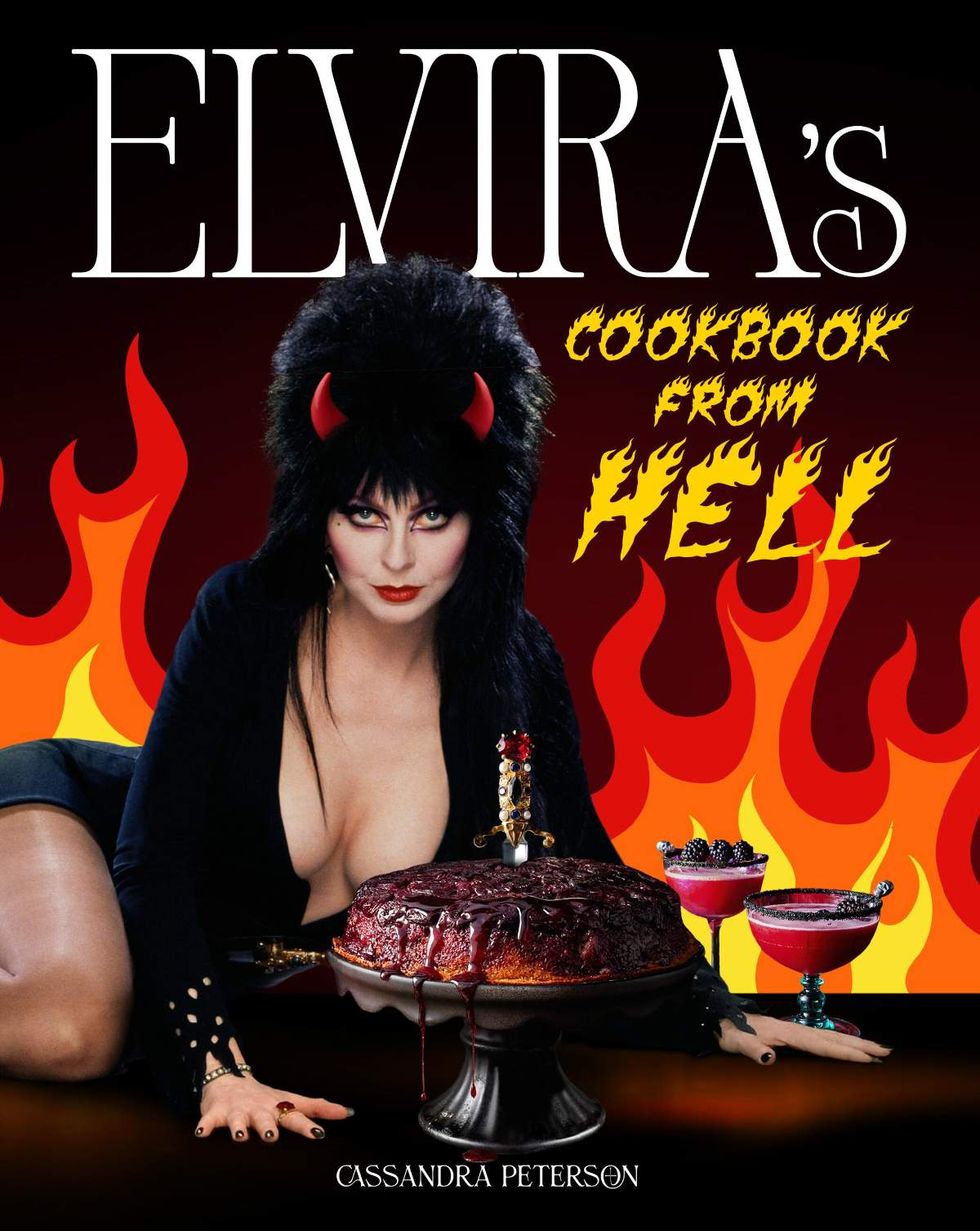 Artwork featured as the cover of \u200bElvira's Cookbook from Hell\u200b