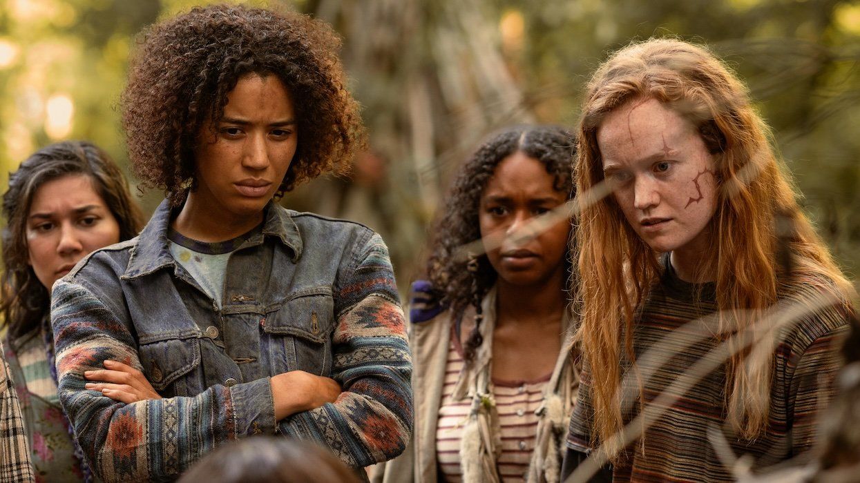 asmin Savoy Brown (front left), Live Hewson (front right) in Yellowjackets