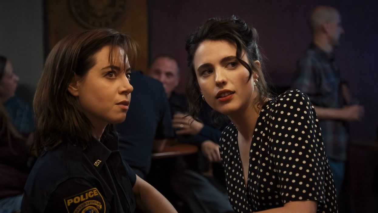Aubrey Plaza as MG and Margaret Qualley as Honey in Honey Don't