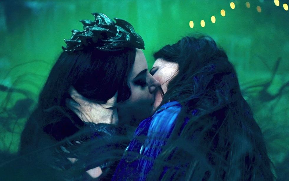 Aubrey Plaza as Rio Vidal a.k.a. Green Witch and \u200bKathryn Hahn as Agatha Harkness on Agatha All Along