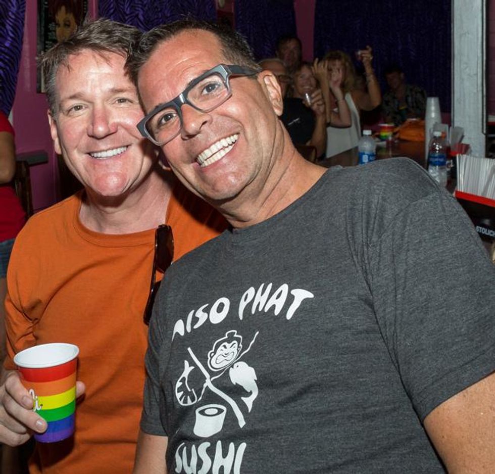 Audience members enjoy their Stoli cocktails during the competition.