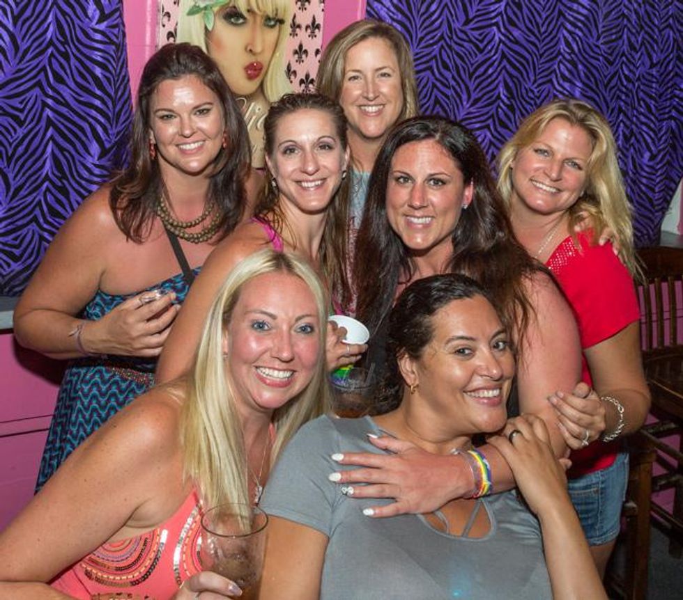 Audience members enjoy their Stoli cocktails during the competition.