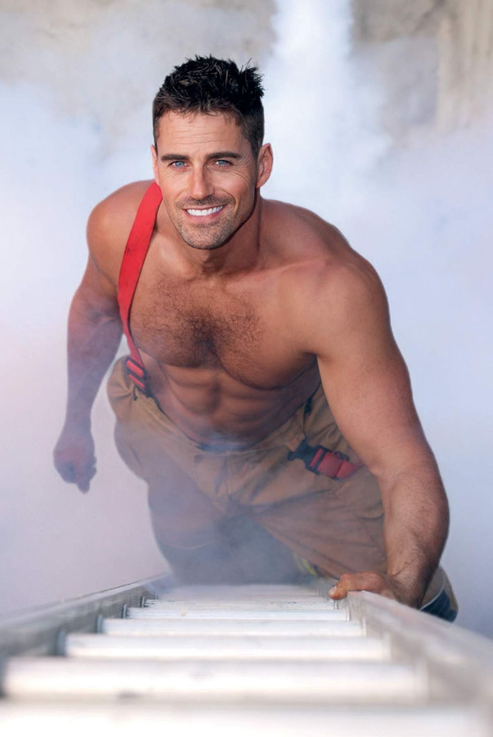 Australian Firefighters 2026 charity calendar sexy men posing with animals