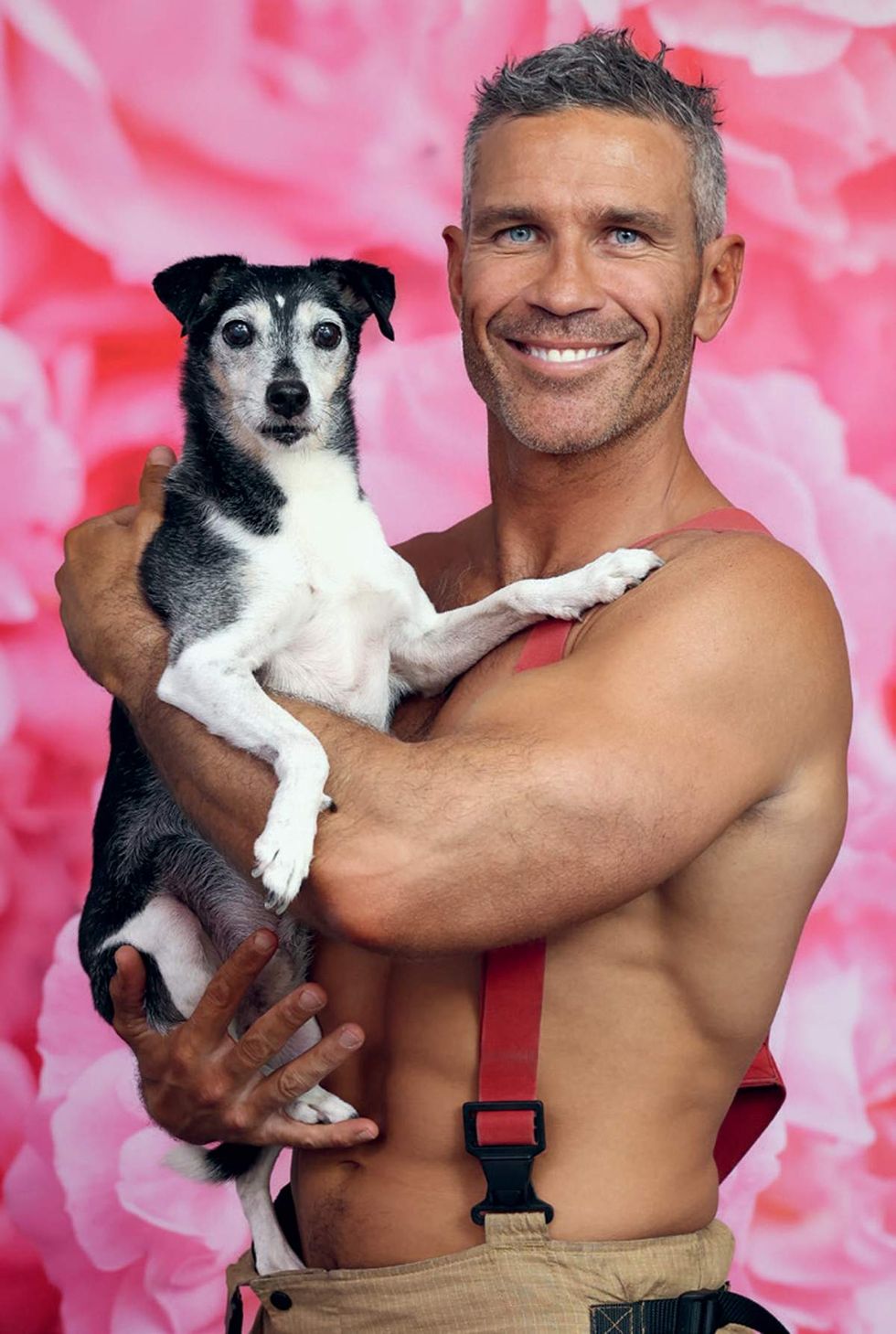 Australian Firefighters 2026 charity calendar sexy men posing with animals