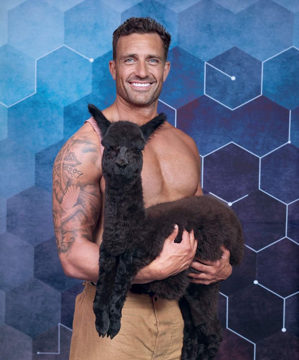 Australian Firefighters 2026 charity calendar sexy men posing with animals