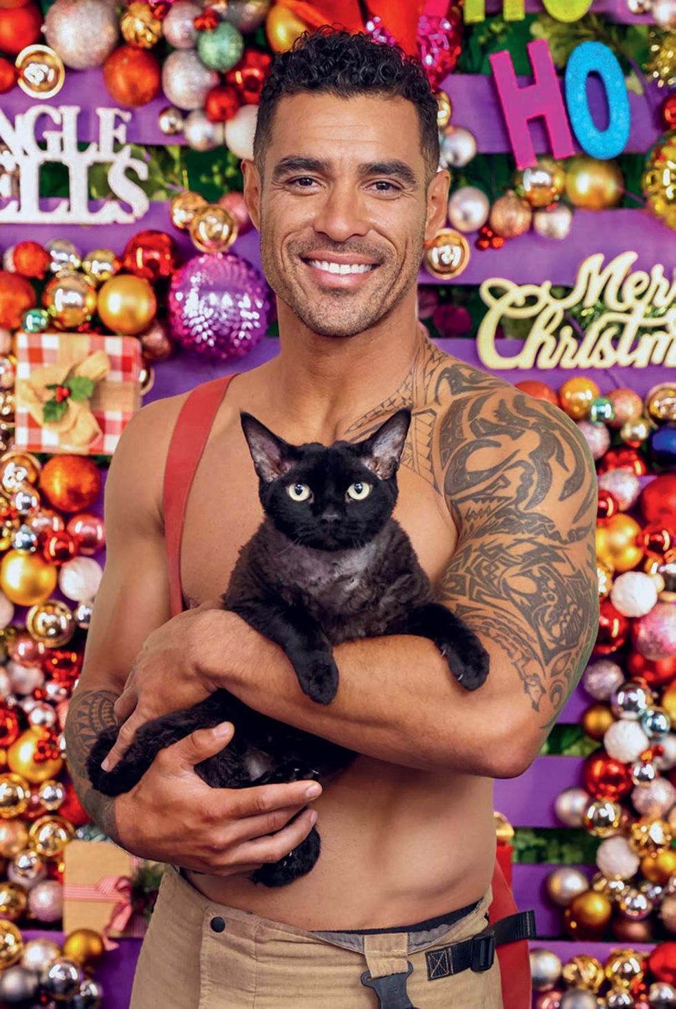Australian Firefighters 2026 charity calendar sexy men posing with animals