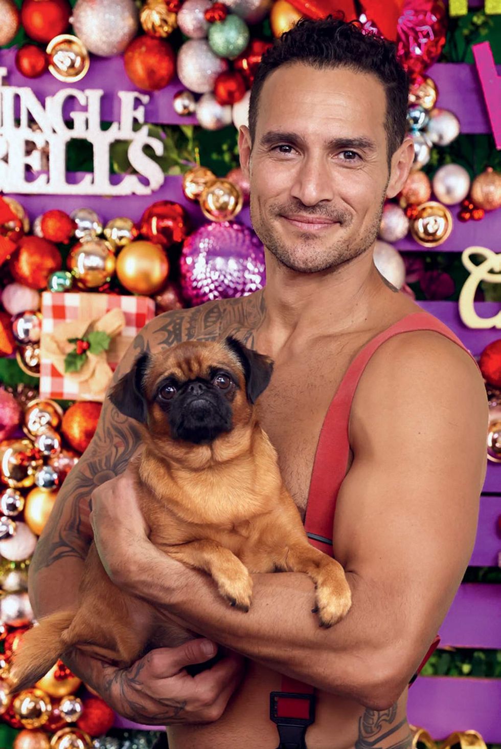 Australian Firefighters 2026 charity calendar sexy men posing with animals