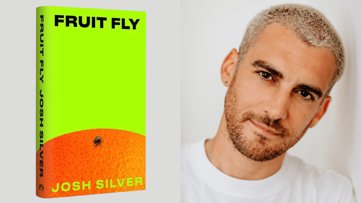 Author Josh Silver and his debut adult novel, Fruit Fly.
