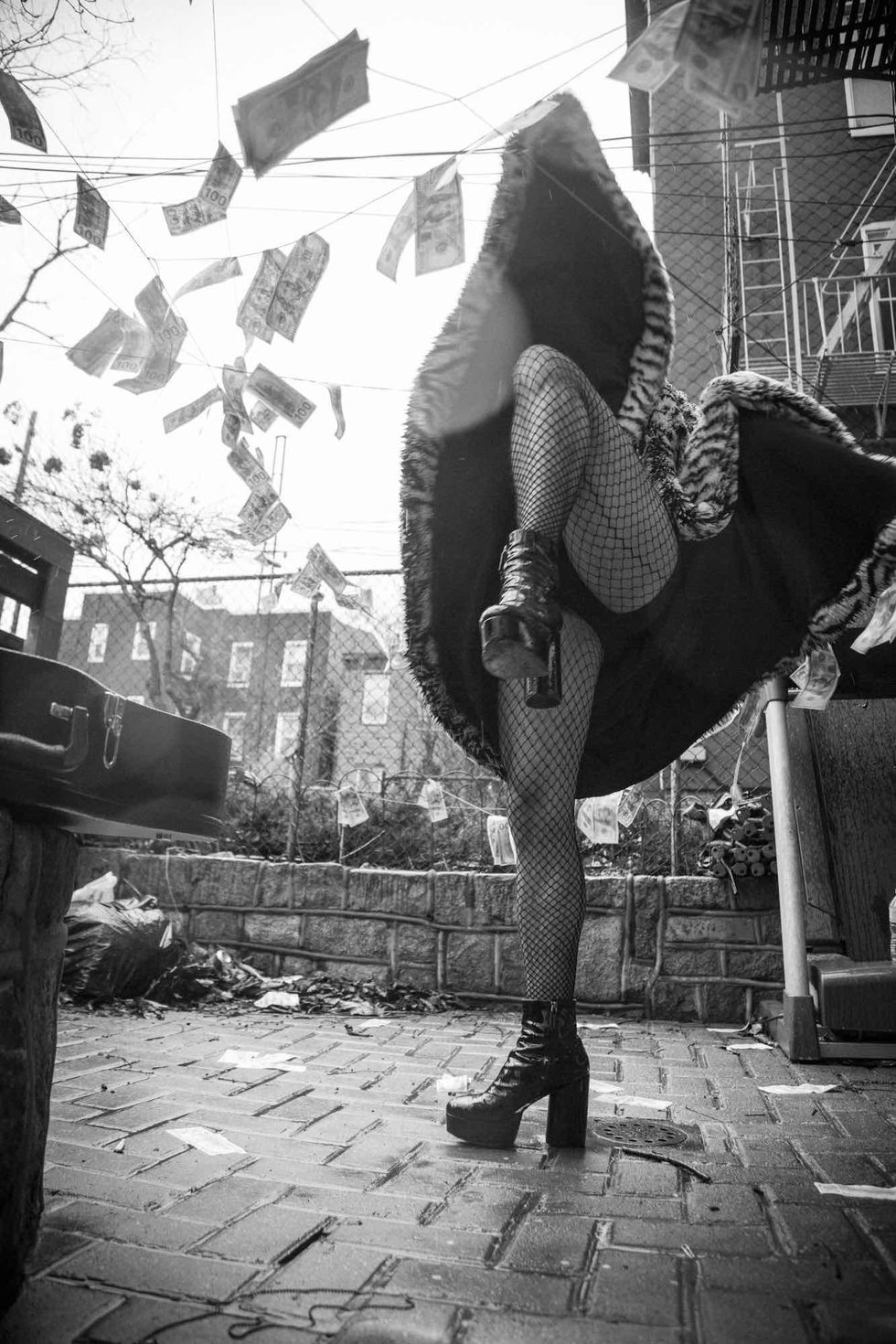 Baby Yors Is a High-Glam Prisoner on the Set of 'Bad Influence'