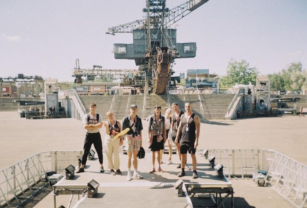 Backstage At Fischerspooner's Sizzling Melt Festival Show in Germany