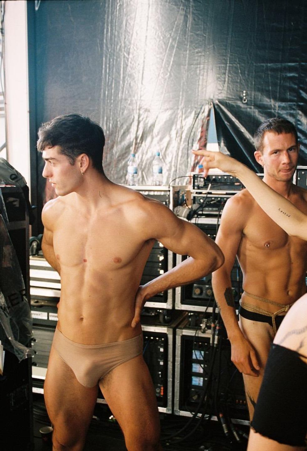 Backstage At Fischerspooner's Sizzling Melt Festival Show in Germany