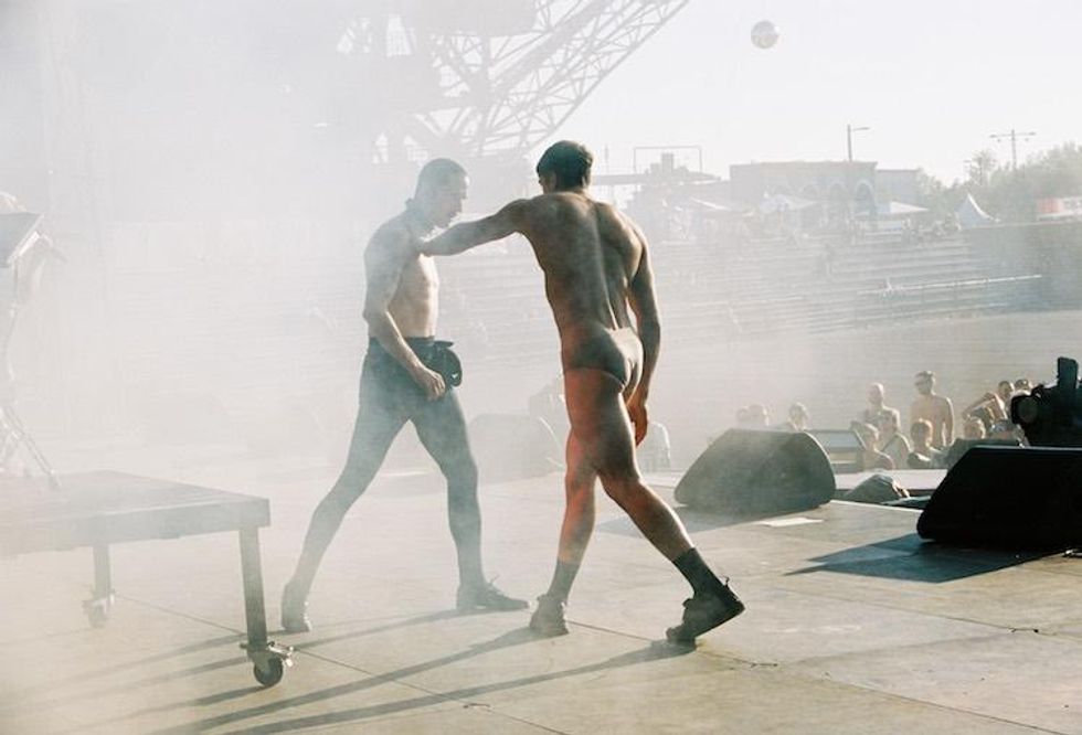 Backstage At Fischerspooner's Sizzling Melt Festival Show in Germany