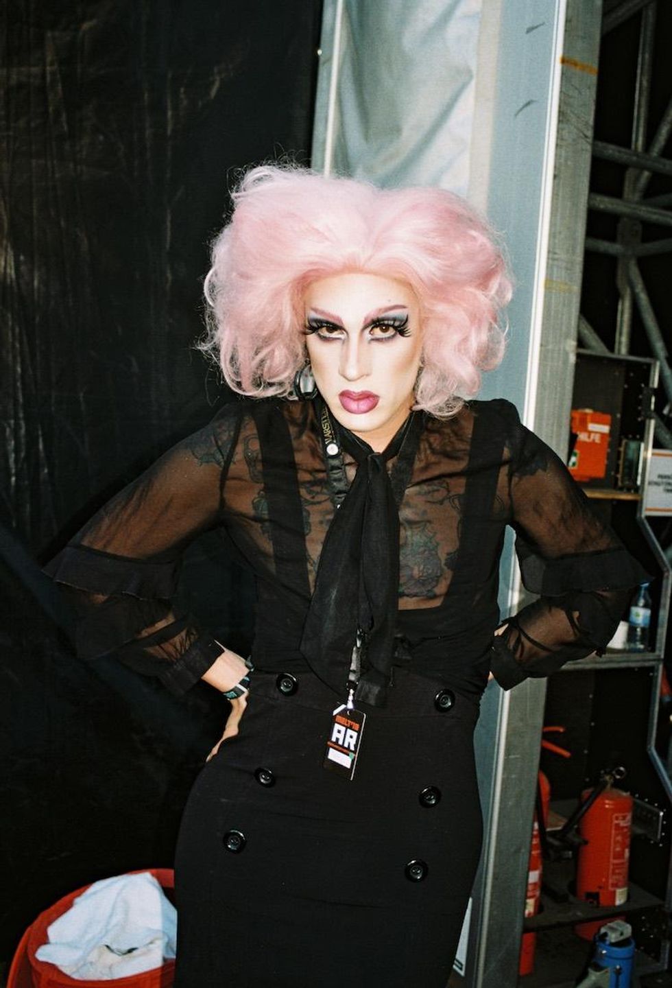 Backstage at Fischerspooner's Sizzling Melt Festival Show in Germany