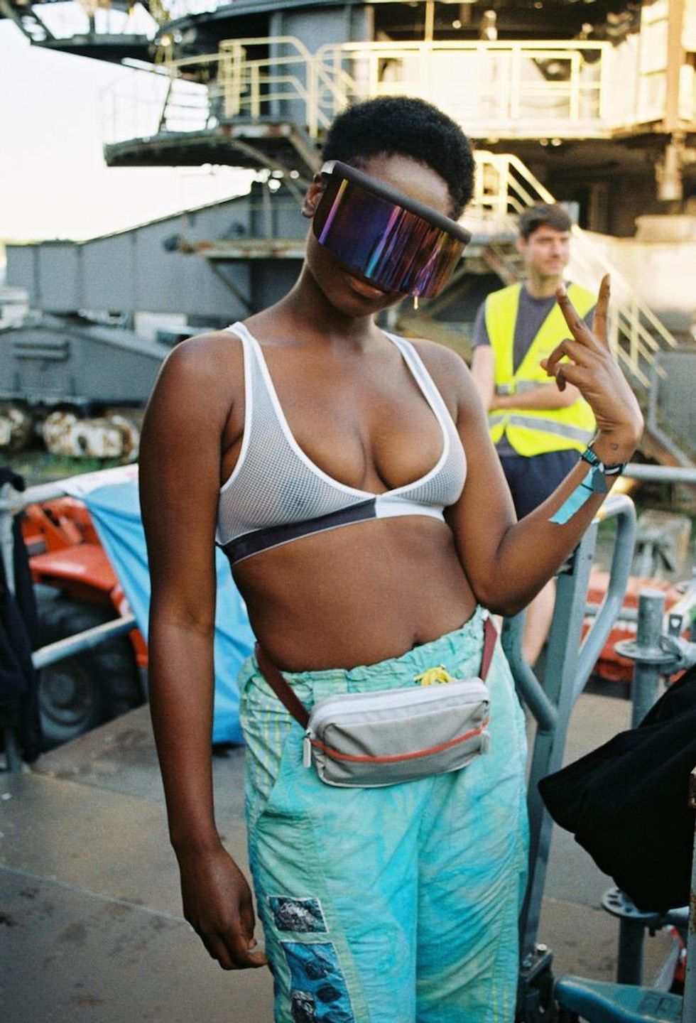 Backstage at Fischerspooner's Sizzling Melt Festival Show in Germany