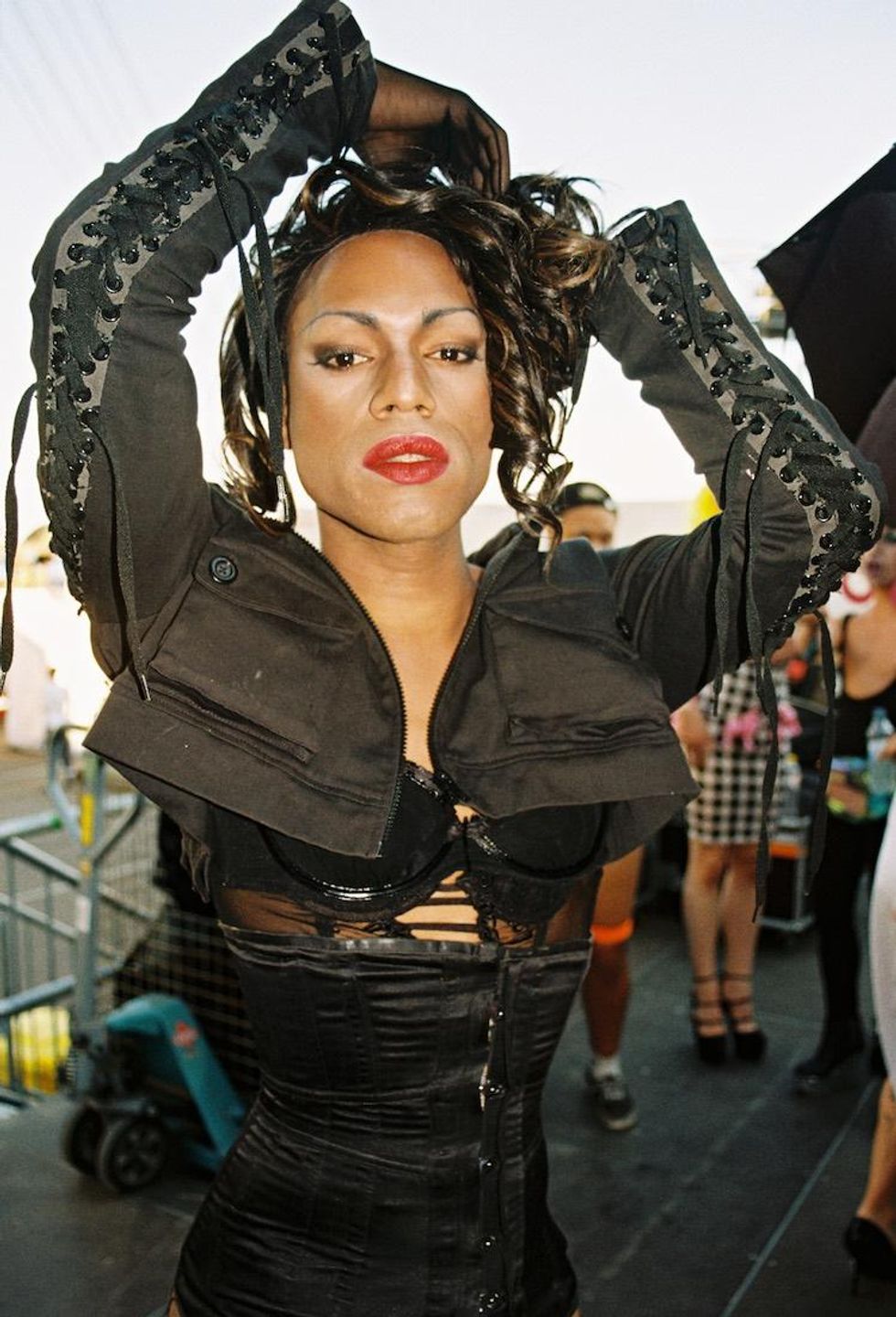 Backstage at Fischerspooner's Sizzling Melt Festival Show in Germany