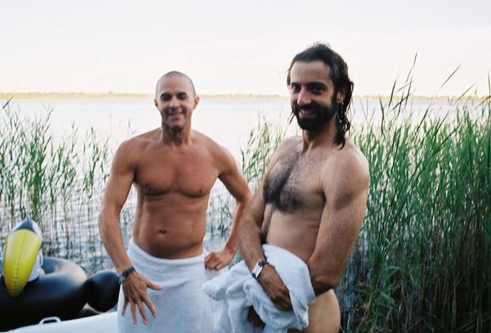 Backstage at Fischerspooner's Sizzling Melt Festival Show in Germany