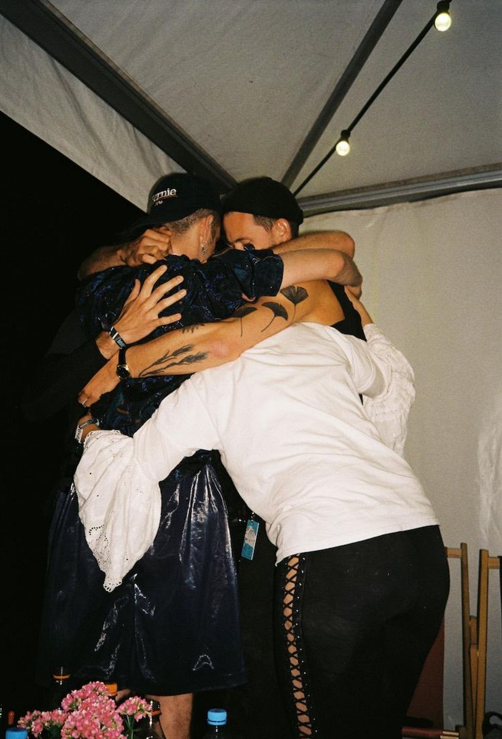 Backstage at Fischerspooner's Sizzling Melt Festival Show in Germany