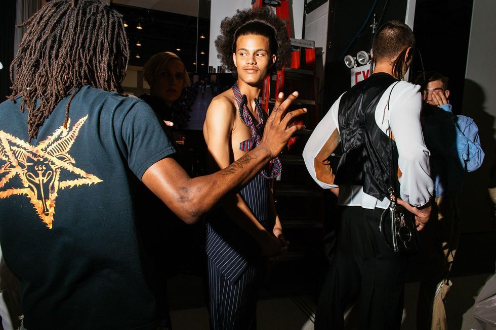 Backstage at LUAR Spring '18