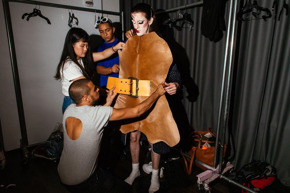 Backstage at LUAR Spring '18