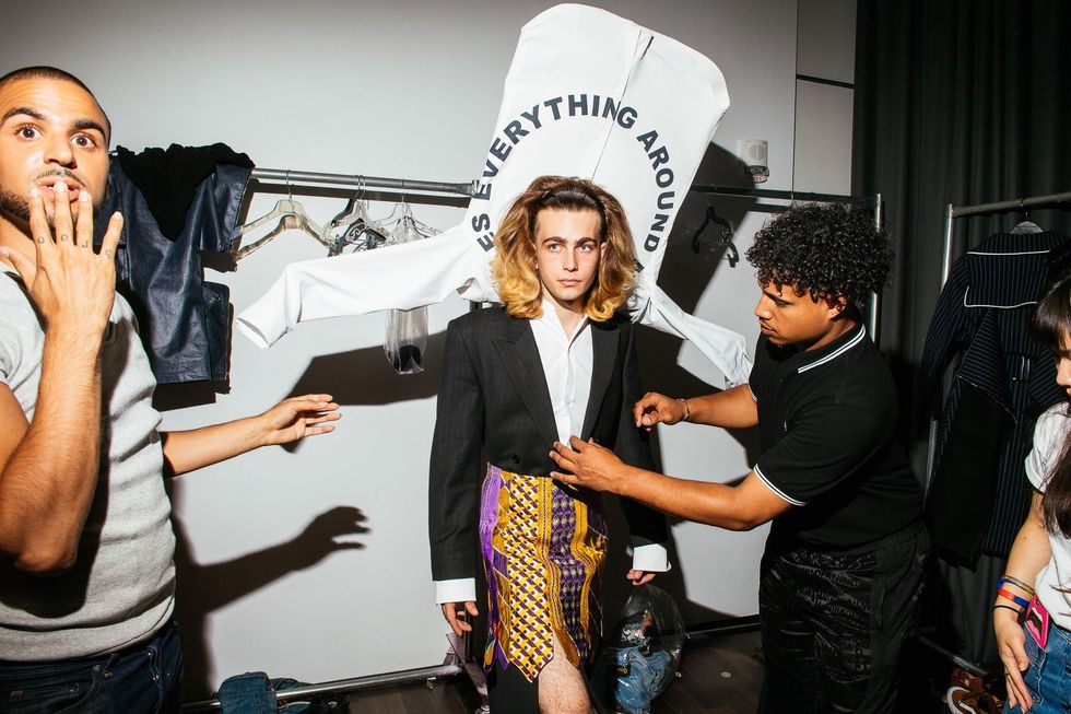 Backstage at LUAR Spring '18