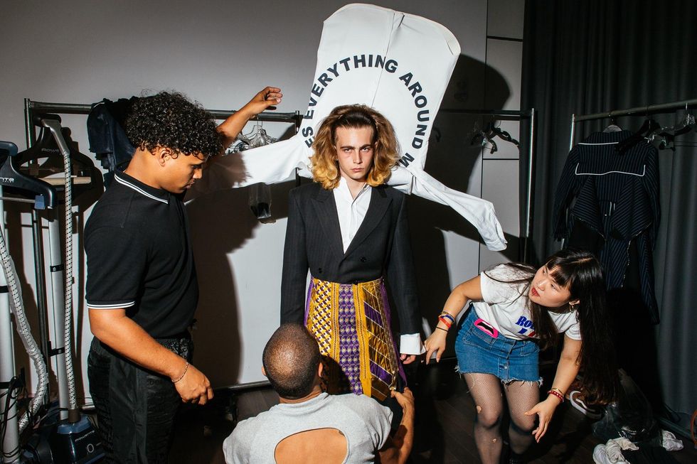 Backstage at LUAR Spring '18