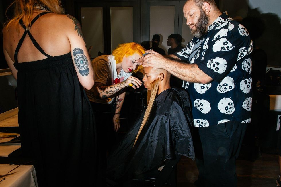 Backstage at LUAR Spring '18