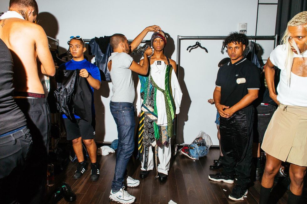 Backstage at LUAR Spring '18