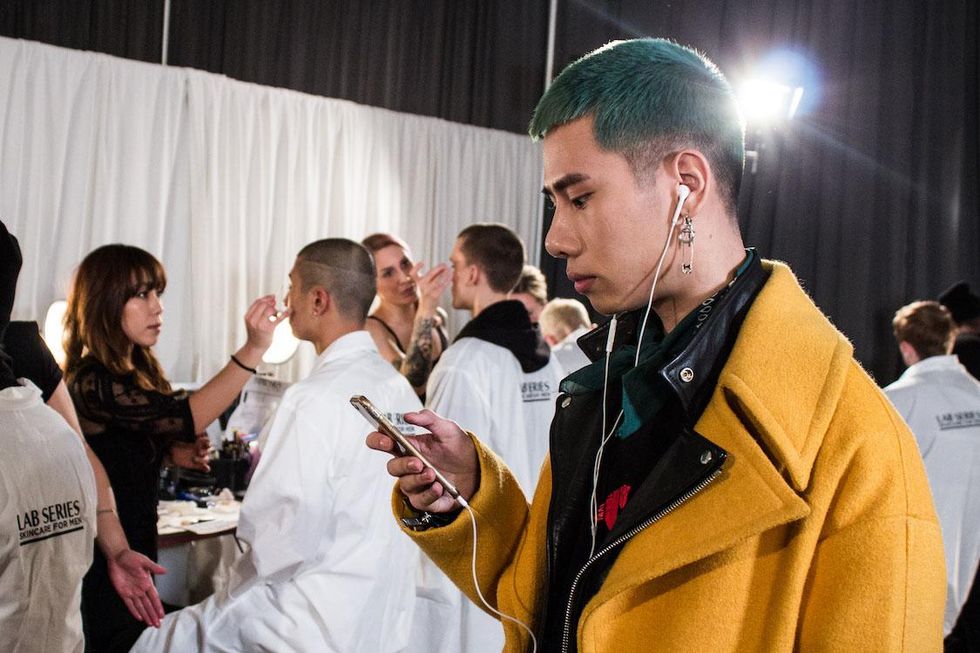 Backstage at Ovadia & Sons Fall '17