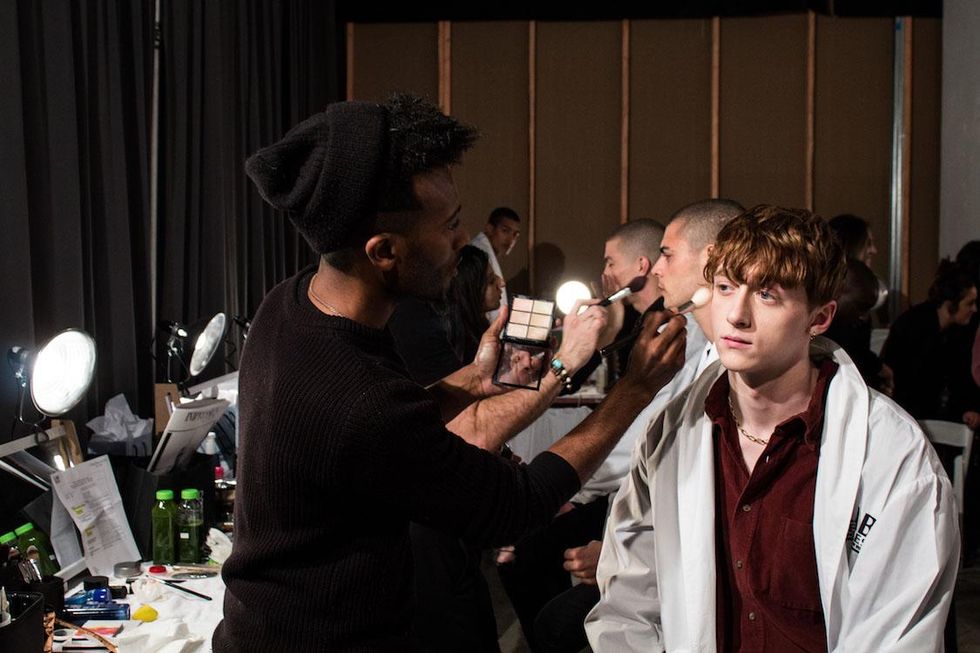 Backstage at Ovadia & Sons Fall '17