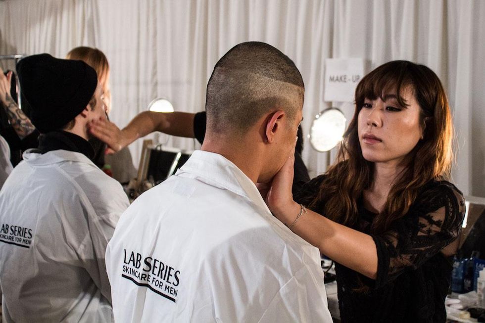 Backstage at Ovadia & Sons Fall '17