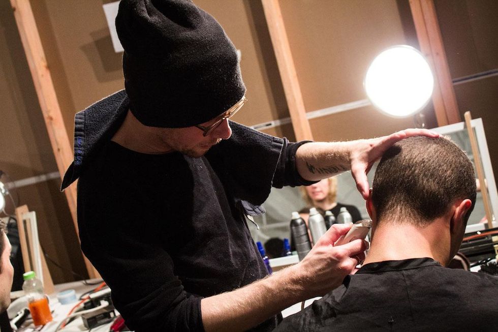 Backstage at Ovadia & Sons Fall '17