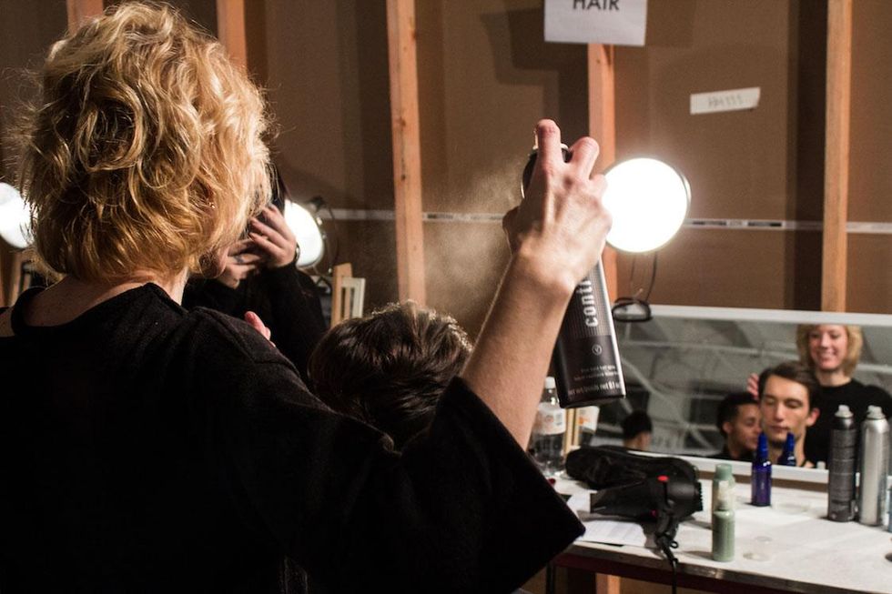 Backstage at Ovadia & Sons Fall '17