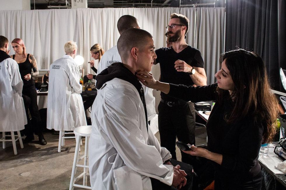 Backstage at Ovadia & Sons Fall '17