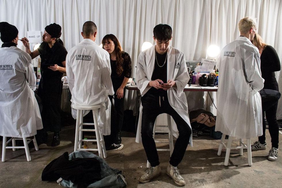 Backstage at Ovadia & Sons Fall '17