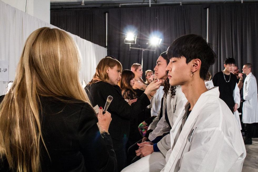 Backstage at Ovadia & Sons Fall '17