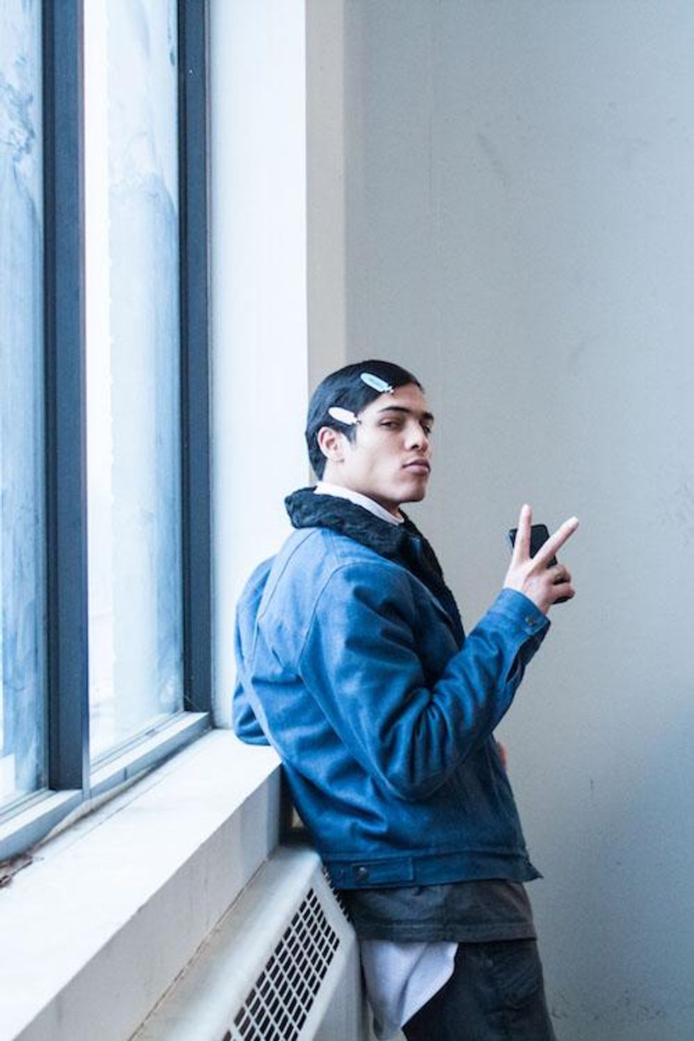 Backstage at Robert Geller Fall '17