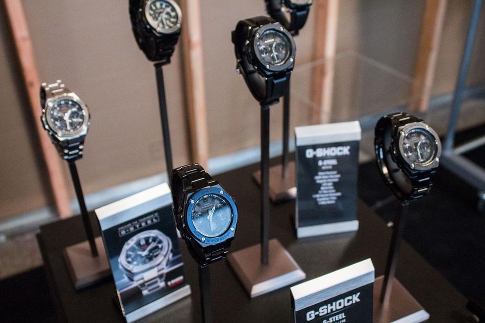 Backstage at Robert Geller Fall '17