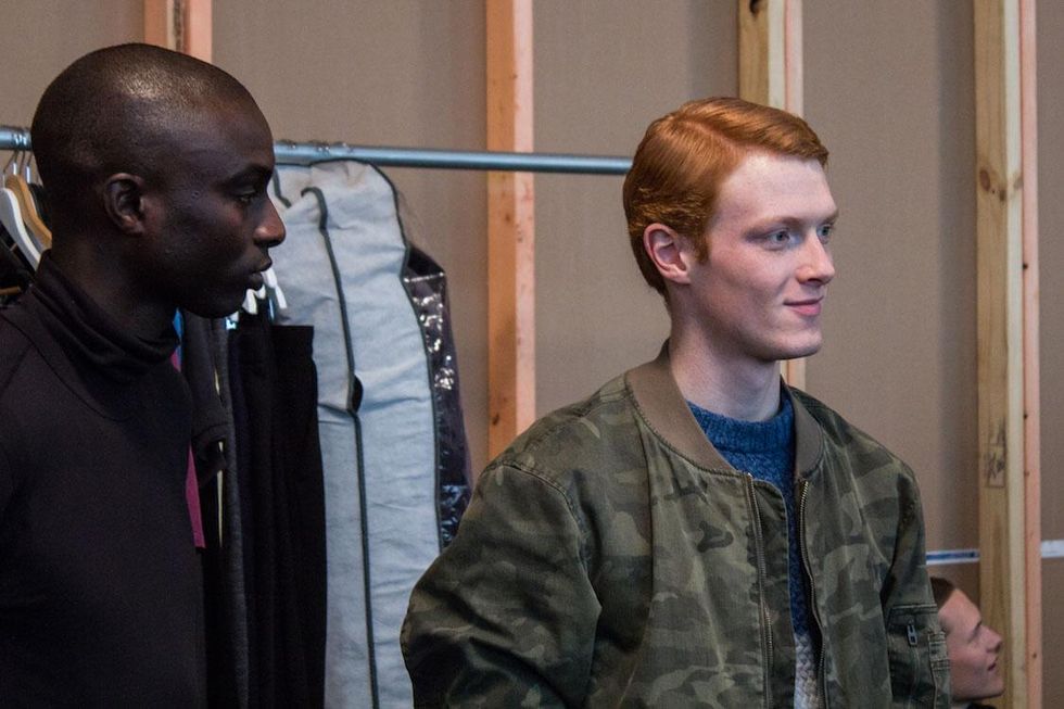 Backstage at Robert Geller Fall '17